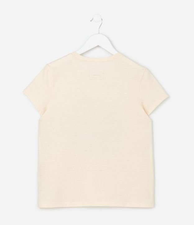 Remera Infantil con Estampa Flor Bloom Eggnog - Talle 5 a 14 años 2