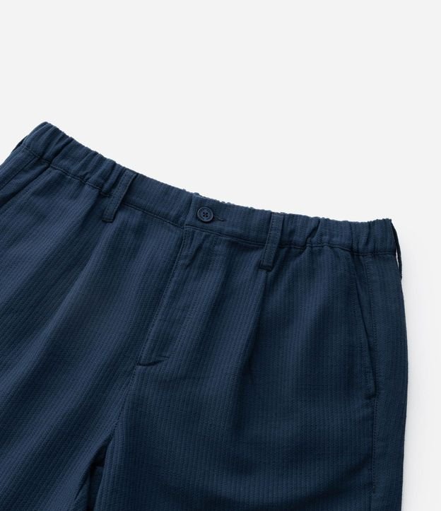 Bermuda Texturizada en Algodón con Lazo y Bolsillos 11