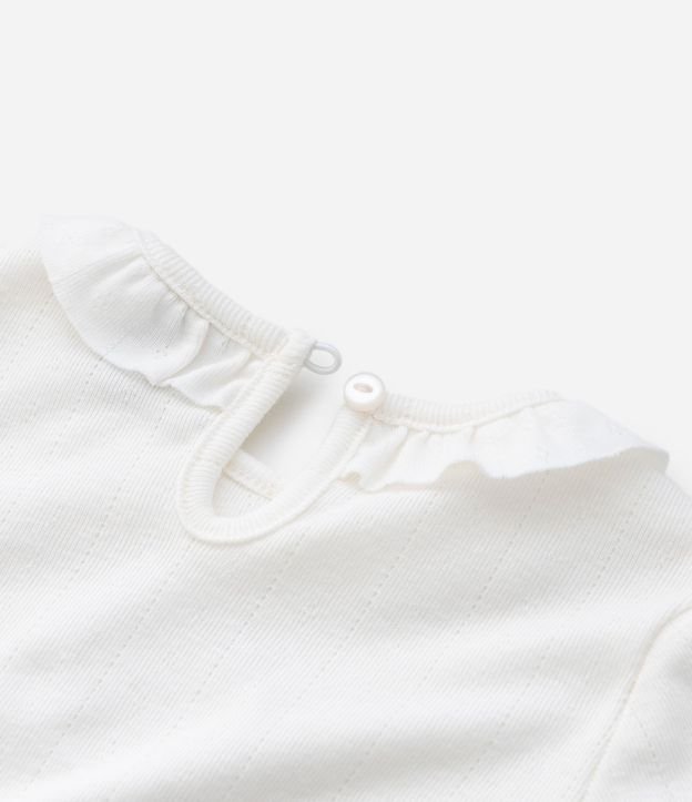 Remera Infantil en Pointelle con Estampado de Poodle – Talle 0 a 18 Meses 5