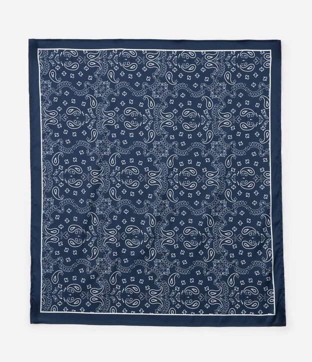 Pañuelo Satinado con Estampa de Paisley 1