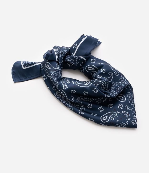 Pañuelo Satinado con Estampa de Paisley 2