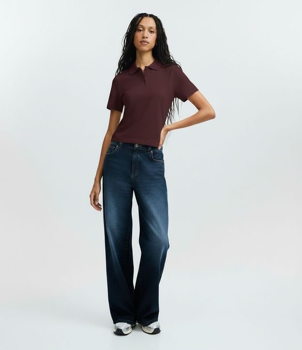 Blusa Polo en Algodón con Manga Corta