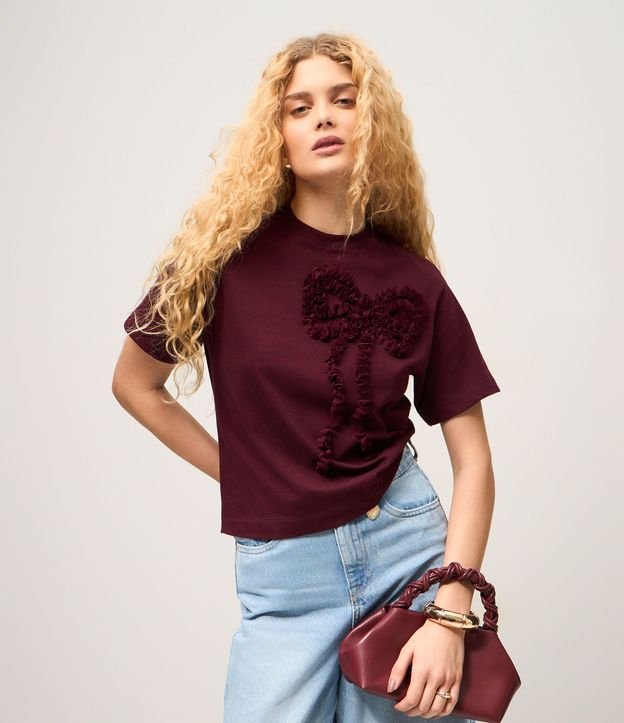 Remera Manga Corta con Lazo Delantero Figurativo 2