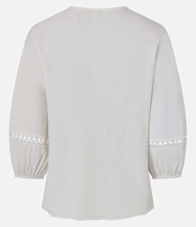 Blusa Texturizada en Viscosa con Entremedios 8
