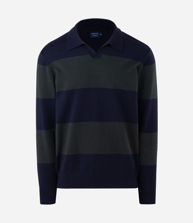 Suéter Masculino Polo a Rayas en Viscosa 3