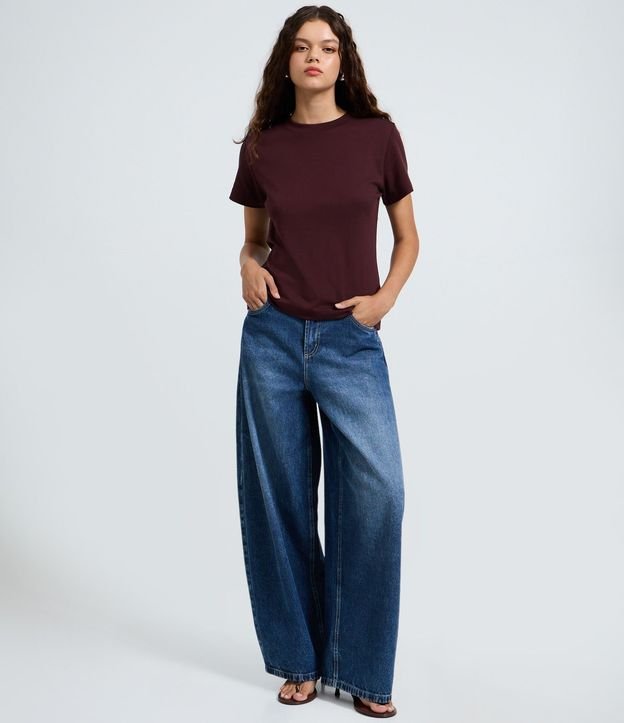 Blusa Básica en Algodón Interlock con Cuello Redondo 2