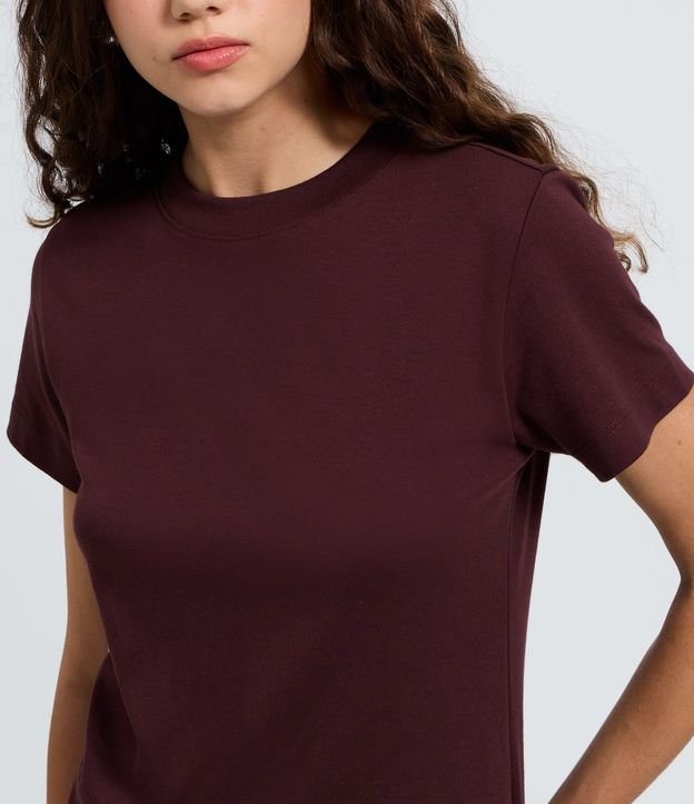 Blusa Básica en Algodón Interlock con Cuello Redondo 3
