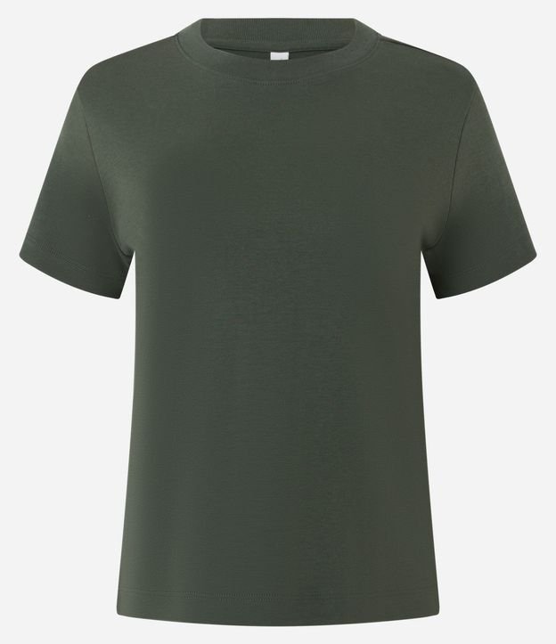 Blusa Básica en Algodón Interlock con Cuello Redondo 5