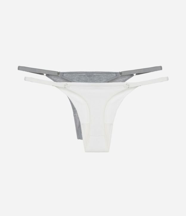Kit 02 Bombachas Colaless Hilo con Laterales Finas 2
