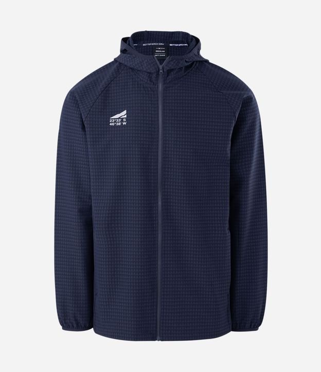 Chaqueta Repelente al Agua con Capucha y Lettering