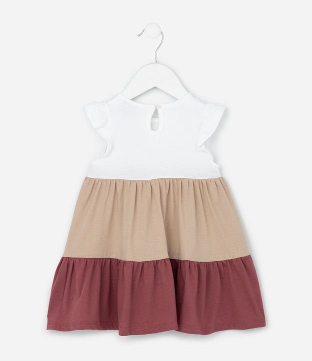 Vestido Infantil con Marias y Lazo Aplicado – Talle RN a 18 Meses 2