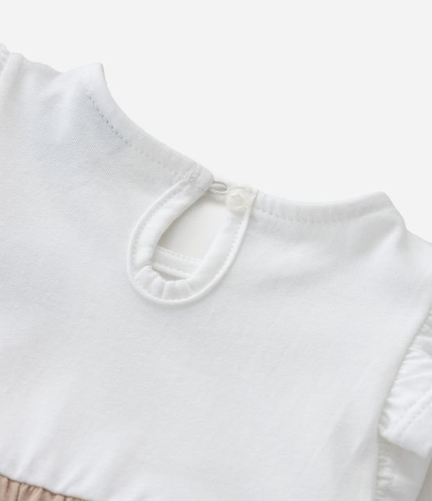 Vestido Infantil con Marias y Lazo Aplicado – Talle RN a 18 Meses 4