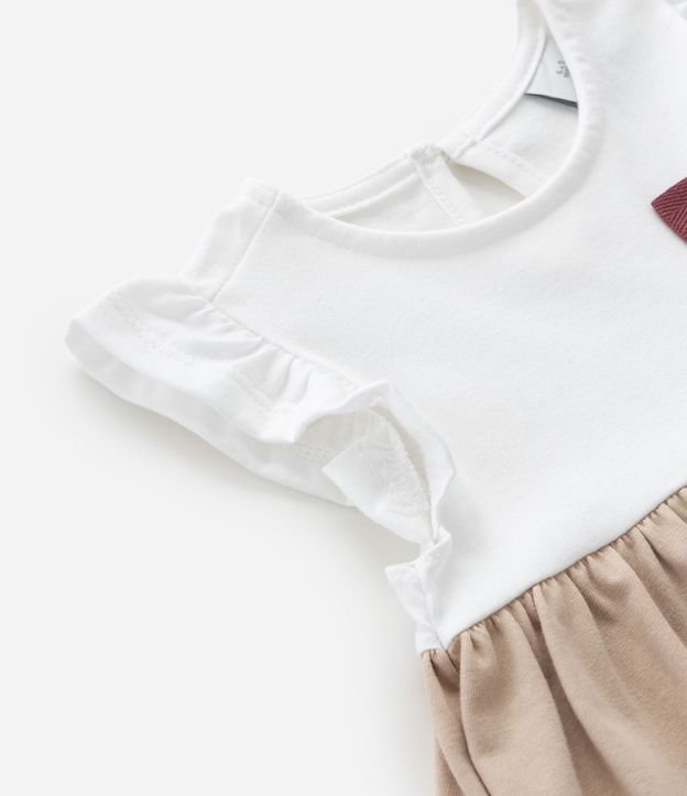 Vestido Infantil con Marias y Lazo Aplicado – Talle RN a 18 Meses 5