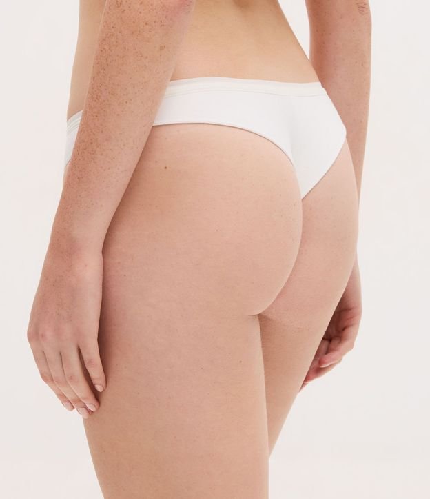 Kit 02 Bombachas Bikini Hilo Doble en Algodón con Lateral Mediano 5