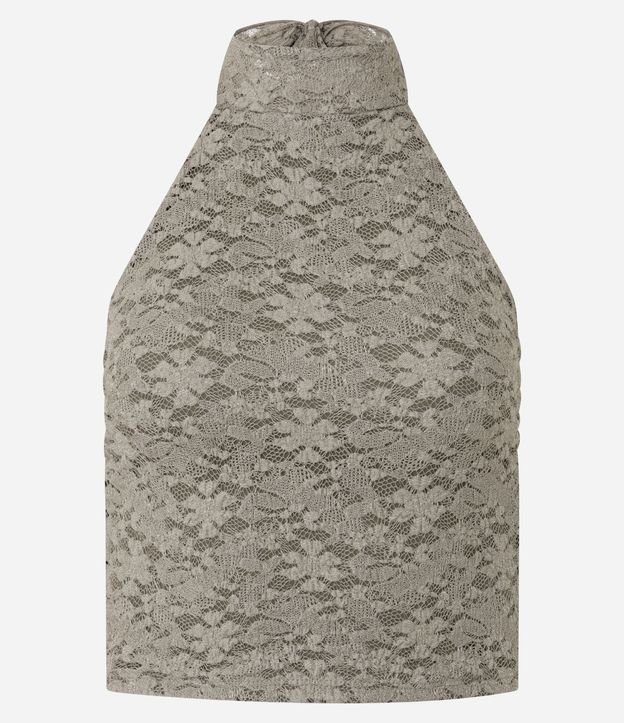Blusa Corta en Laise con Escote Halter 4
