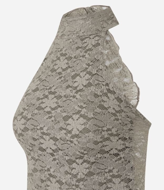 Blusa Corta en Laise con Escote Halter 5