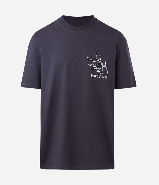 Remera Regular en Algodón con Estampa Dystopia 6