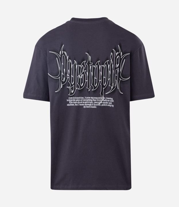 Remera Regular en Algodón con Estampa Dystopia 7