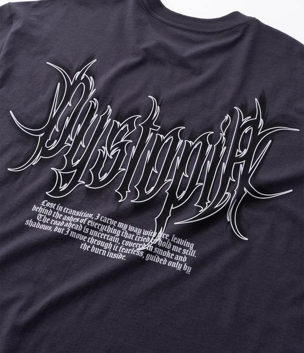Remera Regular en Algodón con Estampa Dystopia 10
