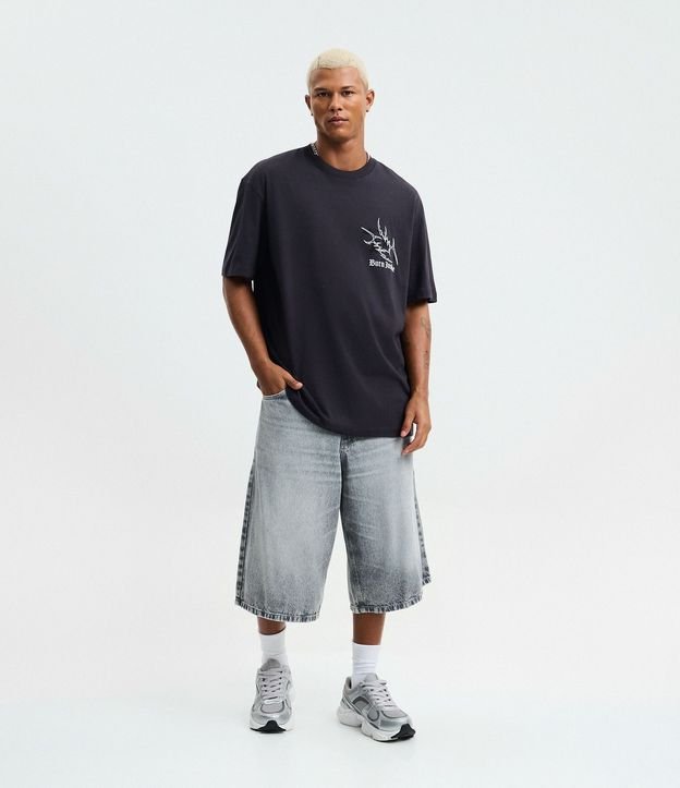 Remera Regular en Algodón con Estampa Dystopia 2