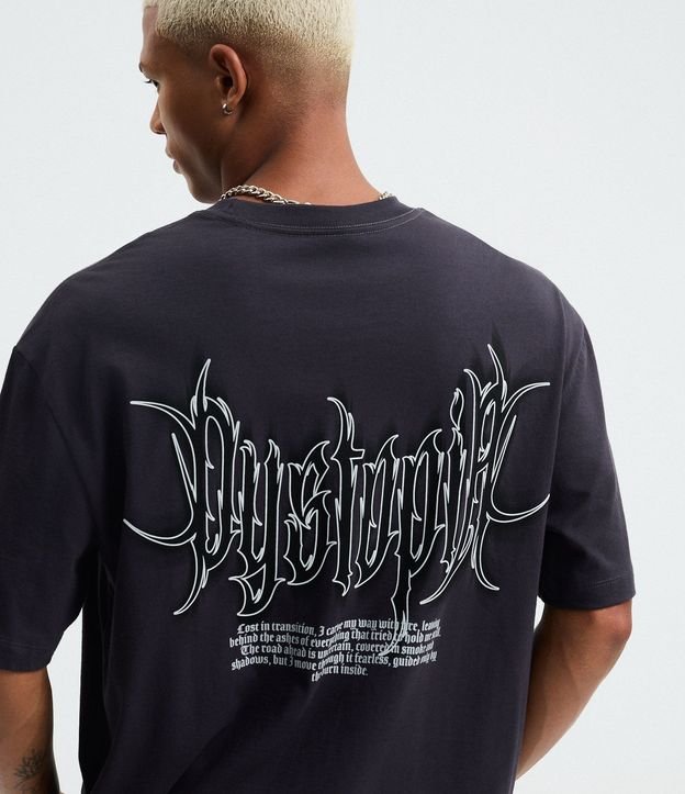 Remera Regular en Algodón con Estampa Dystopia 3
