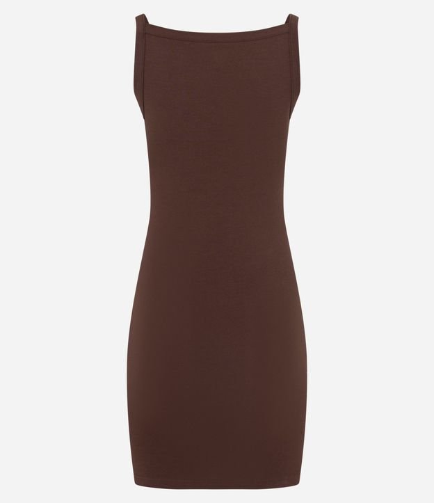 Vestido Corto en Algodón con Escote Canoa 8