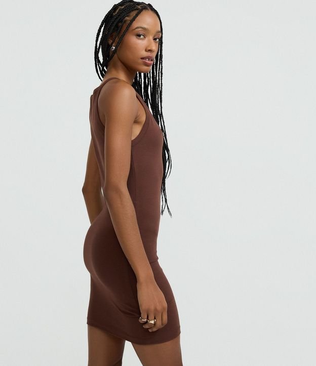 Vestido Corto en Algodón con Escote Canoa 3