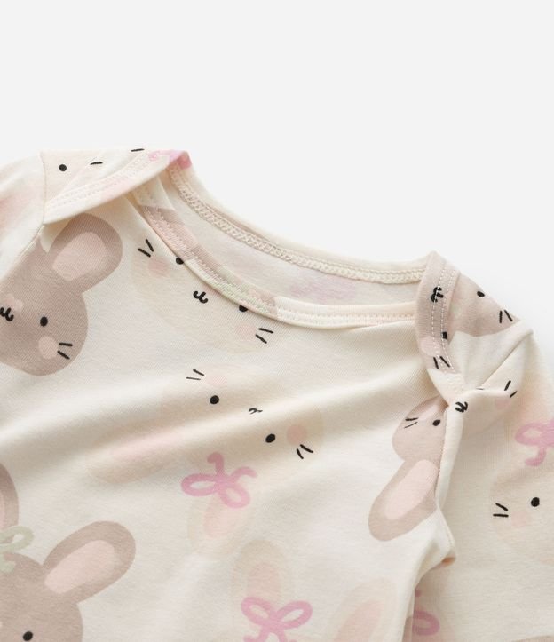 Body Infantil con Estampa de Conejito – Talle 0 a 18 Meses 8
