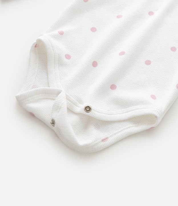 Body Infantil en Rib de Lunares con Lazo Aplicado – Talle 0 a 18 Meses 7