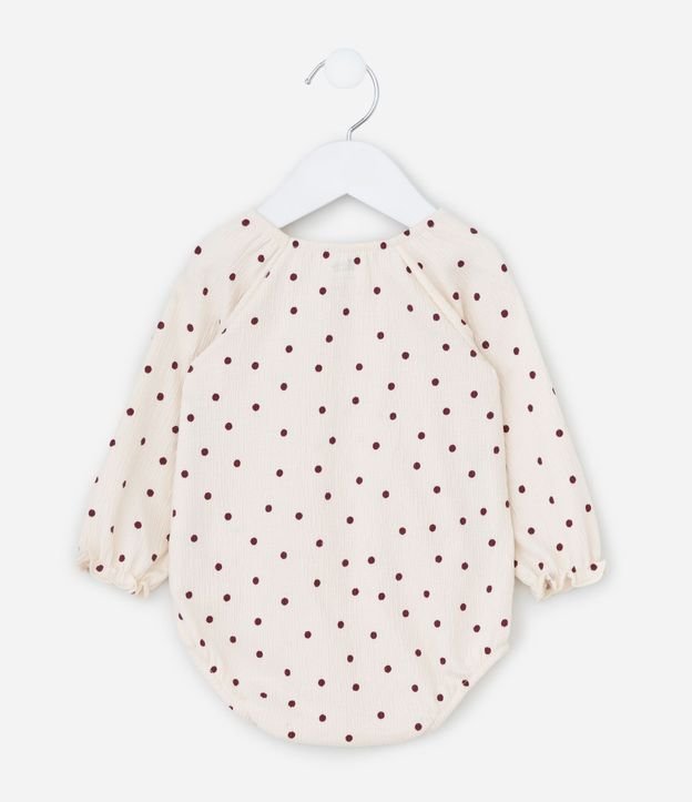 Body Infantil Texturizado con Estampado de Lunares – Talle RN a 18 Meses 2