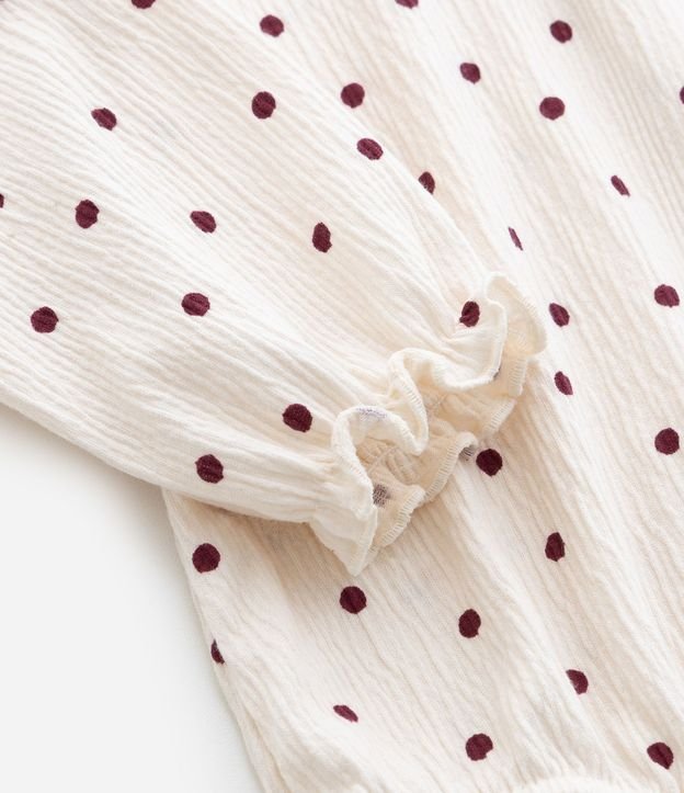 Body Infantil Texturizado con Estampado de Lunares – Talle RN a 18 Meses 4