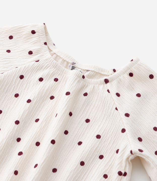 Body Infantil Texturizado con Estampado de Lunares – Talle RN a 18 Meses 5