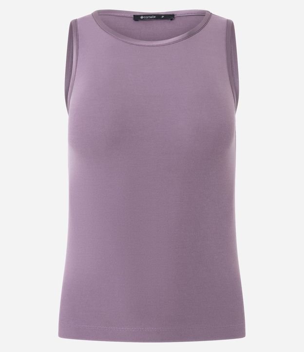 Blusa Básica en Viscosa con Cuello Redondo 2