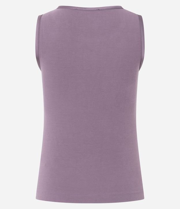 Blusa Básica en Viscosa con Cuello Redondo 4