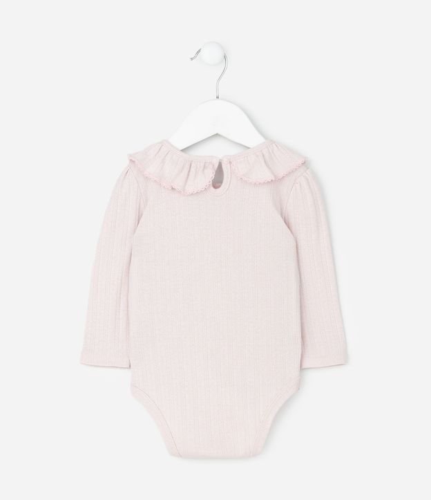 Body Infantil en Pointelle con Cuello Muñeca – Talle 0 a 18 Meses 3