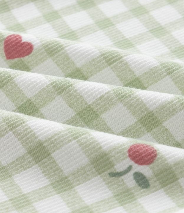 Body Infantil en Vichy con Estampado de Cerezas – Talle RN a 18 Meses 4