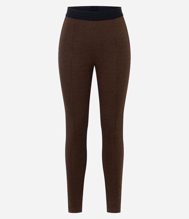 Pantalón Legging en Punto Roma con Cintura Elástica