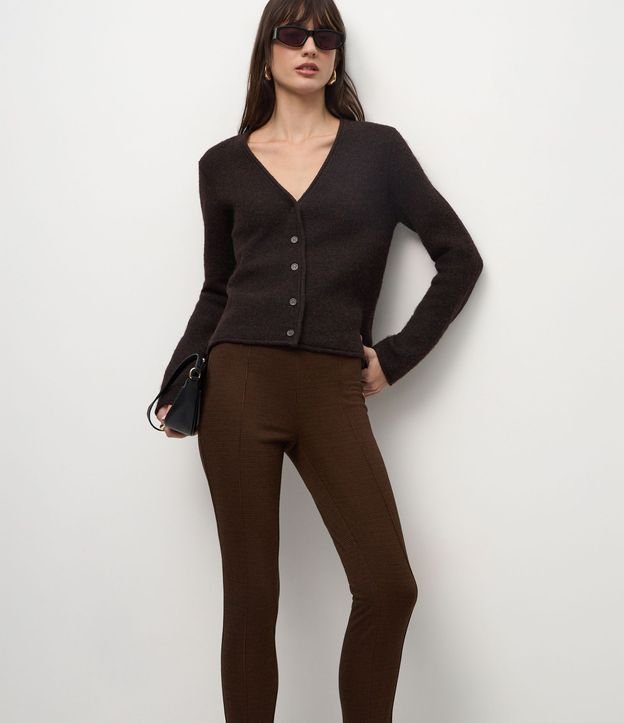 Pantalón Legging en Punto Roma con Cintura Elástica 2