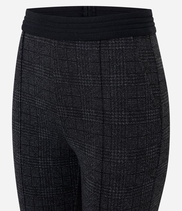 Pantalón Legging en Punto Roma con Nervuras y Cintura Elástica 6