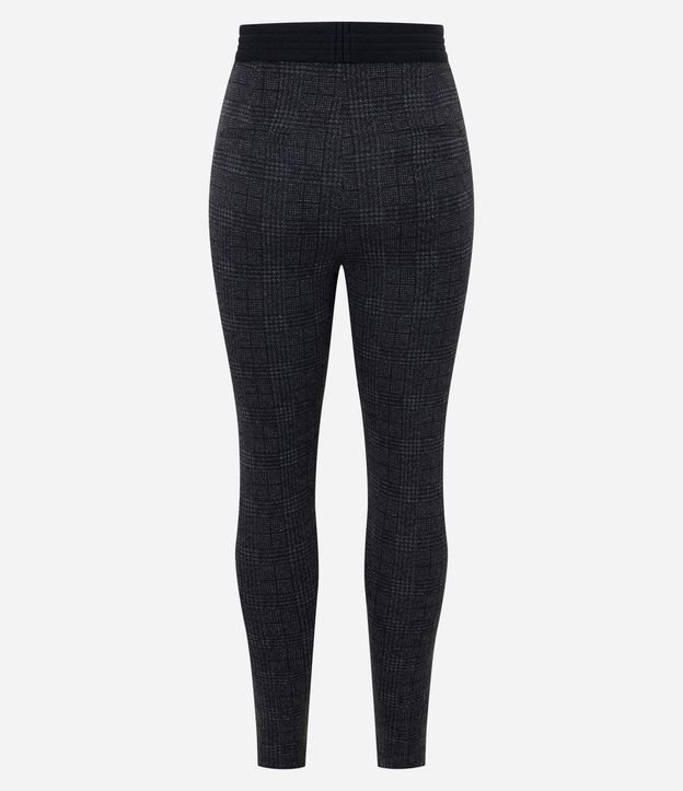 Pantalón Legging en Punto Roma con Nervuras y Cintura Elástica 7