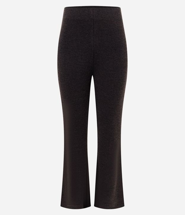 Pantalón Flare en Piquet con Cintura Alta 5