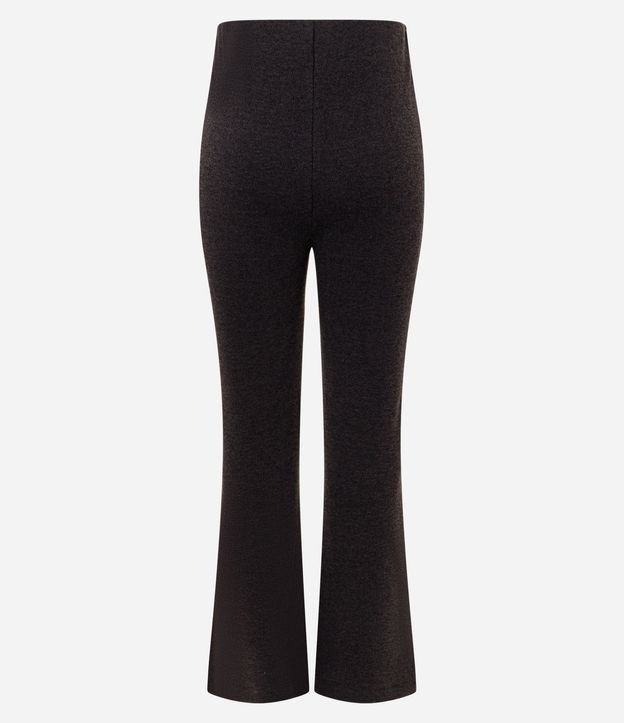 Pantalón Flare en Piquet con Cintura Alta 7