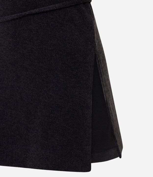 Blusa Alargada en Piquet con Cintillo y Cuello Alto 9