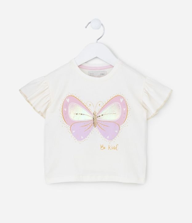 Blusa Infantil con Estampado y Alas de Mariposa – Talle 1 a 5/6 años 4