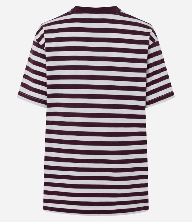Remera Oversized en Algodón con Rayas Horizontales 7