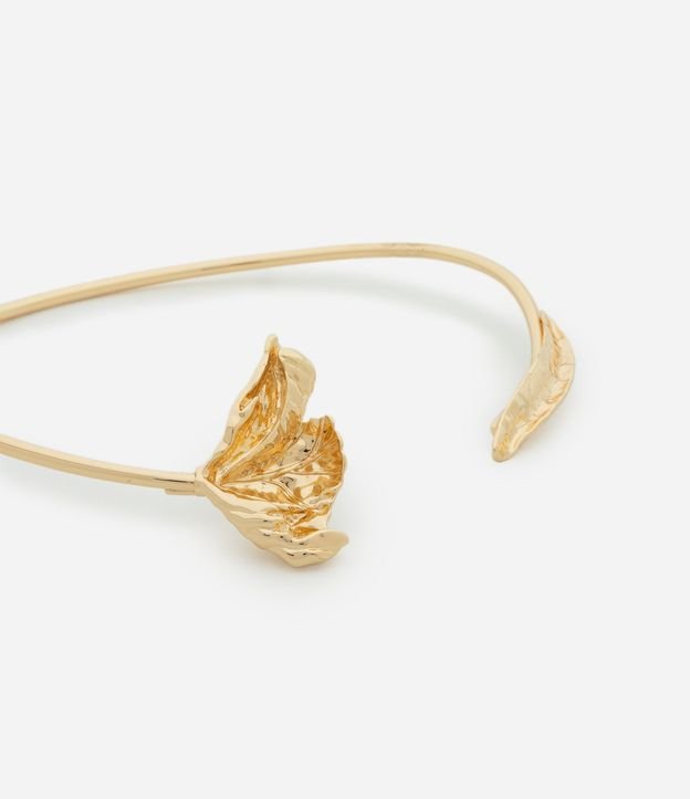 Gargantilla Choker en Metal con Flor y Pétalo en las Extremidades 3