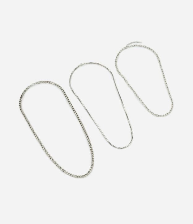 Kit con 03 Collares Cadenas en Metal 2