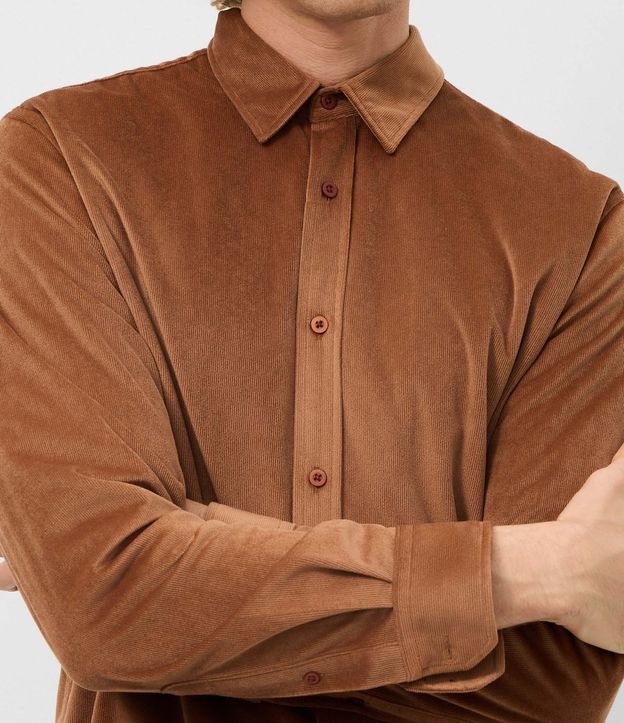 Camisa de Velvet Manga Larga con Modelado Comfort