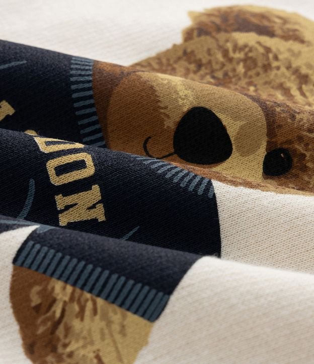 Saco Infantil Relaxed con Estampa de Oso – Talle 5 a 14 años 4