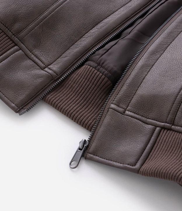 Campera Masculina PU Lavado con Cremallera 9